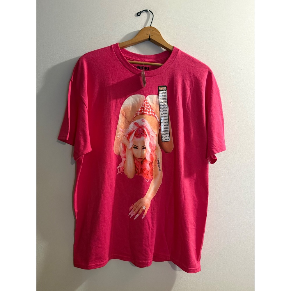 Nicki Minaj Pink Graphic T-Shirt Mens XL Princess Face Killer Body Samurai Mind